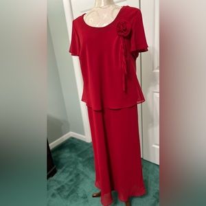 Lady Dorby Red Maxi Dress